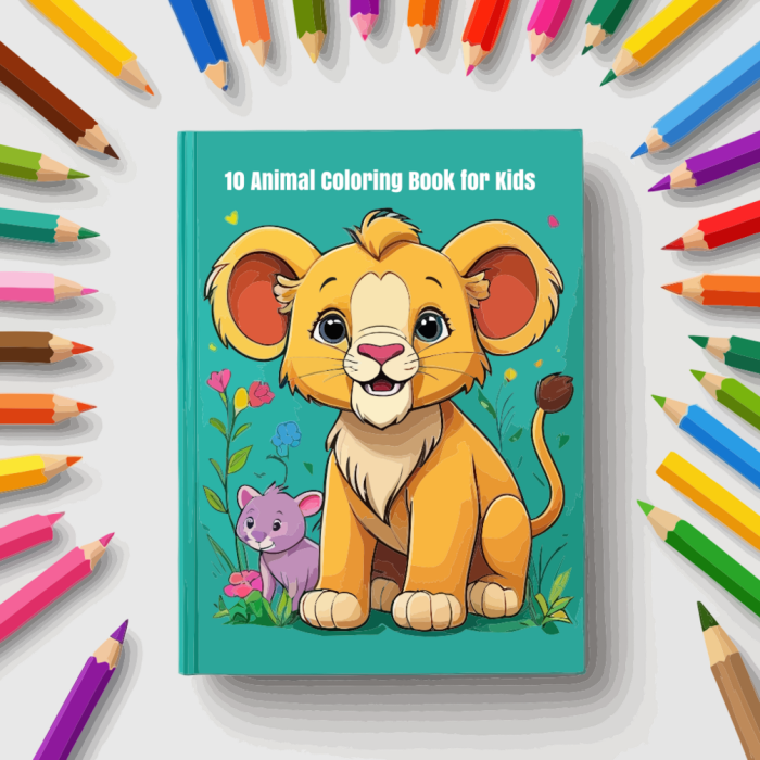 Animal coloring book for toddlers