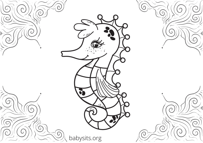 Coloring printables sea animals