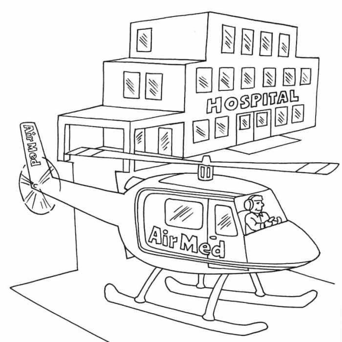 Animal hospital coloring pages