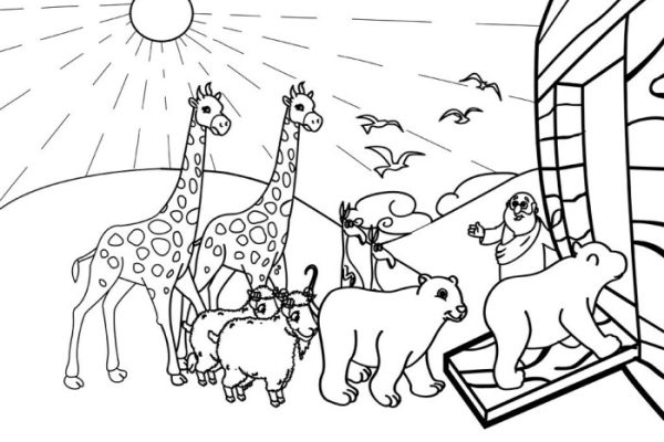 Animals and their continents coloring pages