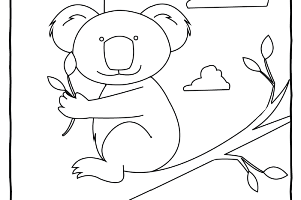 Australian animal coloring pages free