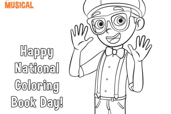 Blippi coloring book: animals and machines