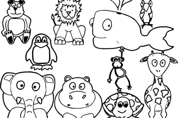 Animal coloring pages free download