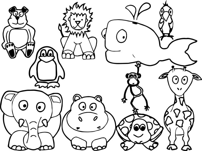 Animal coloring pages free download