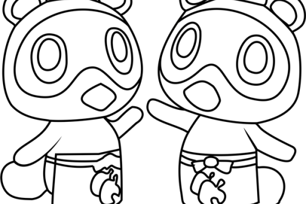 Animal crossing coloring pages pdf