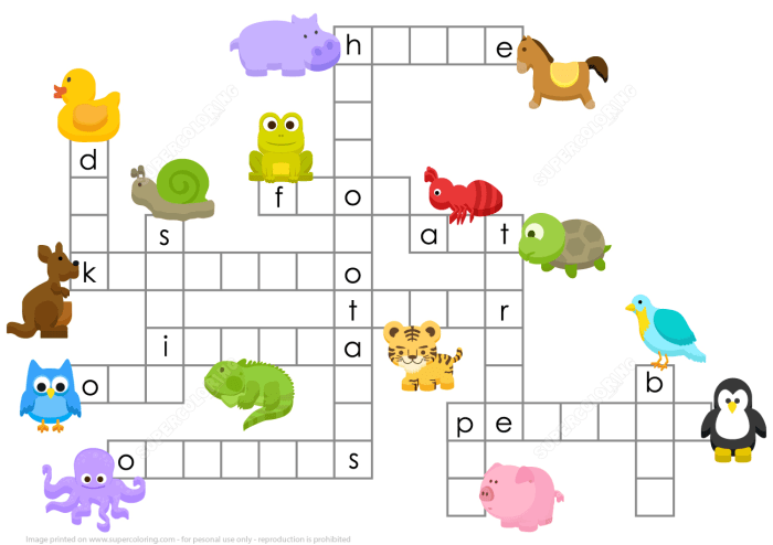 Animal captivity coloring puzzle