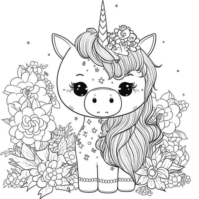 Animal with hearing aid coloring page