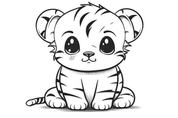 Cute animal coloring pages printable