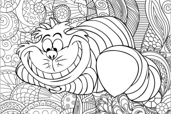 Alice in wonderland coloring pages anime