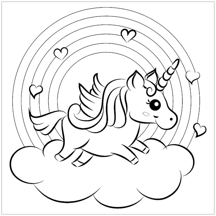 Animal coloring pages unicorn