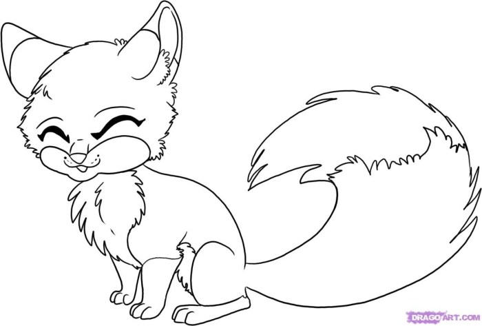 Cute chibi animals coloring pages for kids