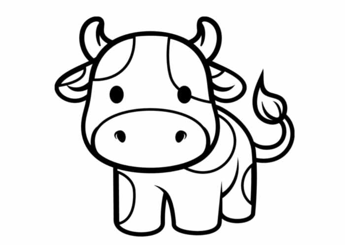 Cow animal coloring pages