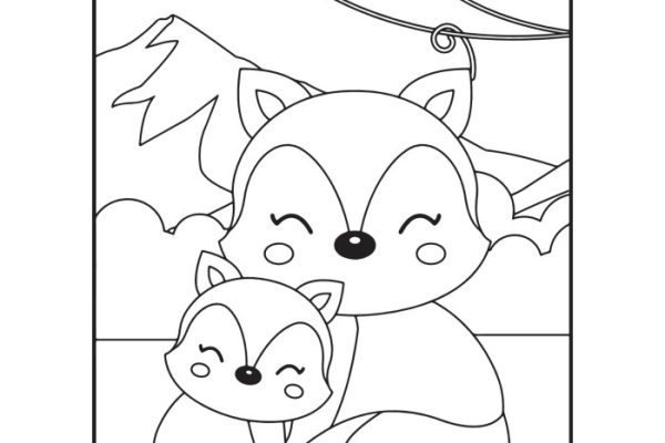 Cute anima coloring pages