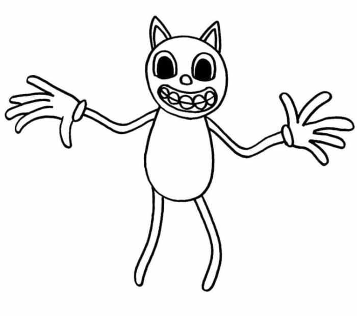 Animated cats coloring pages