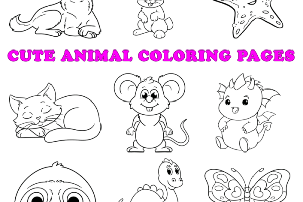 Animal coloring pages printable for kids