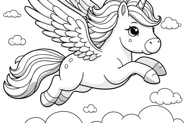 Animal coloring pages unicorn