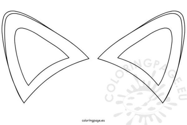 Animal ears coloring pages