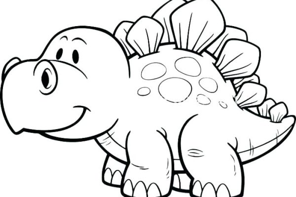 Animated baby dinosaur coloring pages