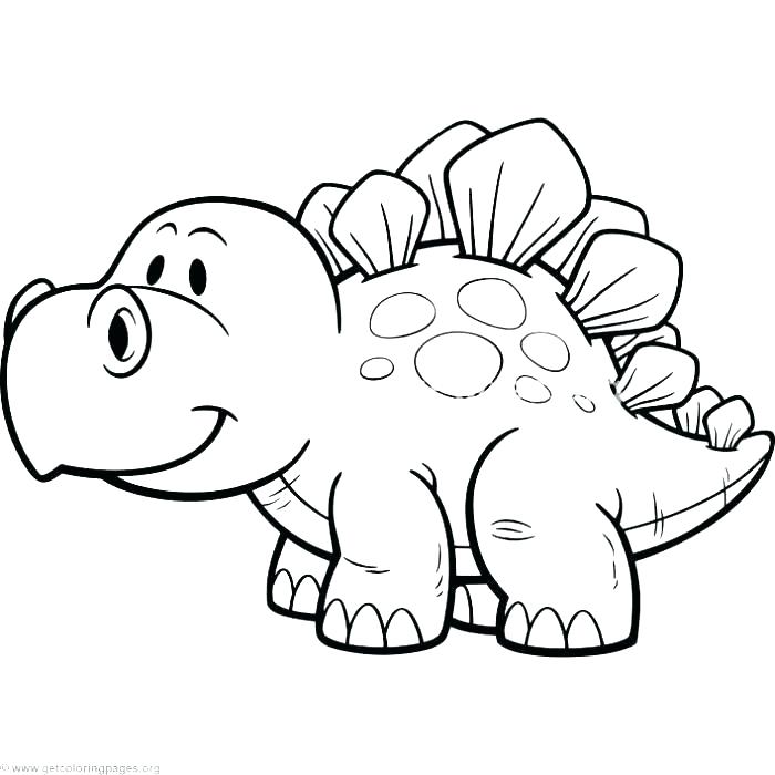 Animated baby dinosaur coloring pages