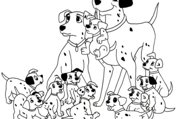 Animals family coloring template connect the line