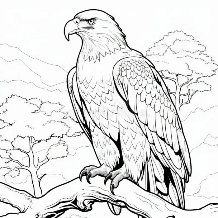 Animal coloring page realistic