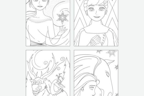 Animates princess snow coloring