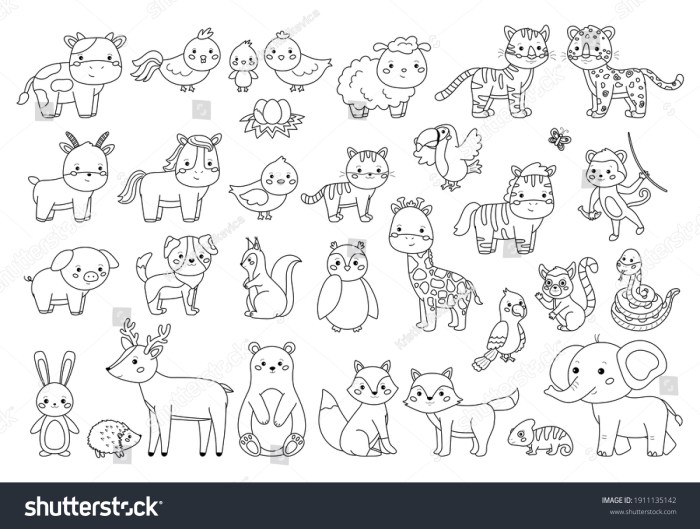 Animal coloring page images