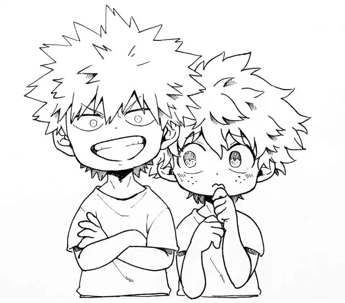 Anime boy coloring pages my hero academia