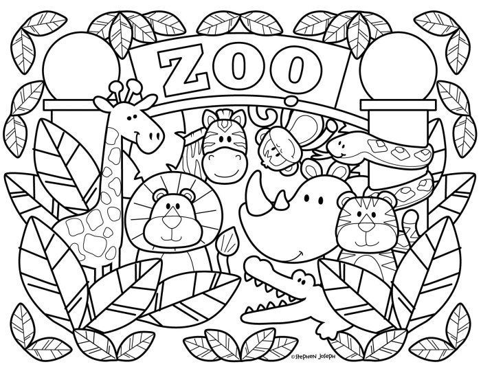 Animal art coloring book