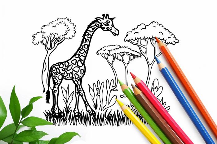 Animal baby zoo coloring pages