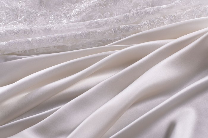 Wedding dress material fabric