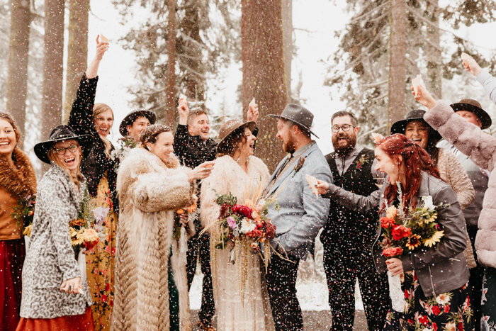 Winter wedding dress attire