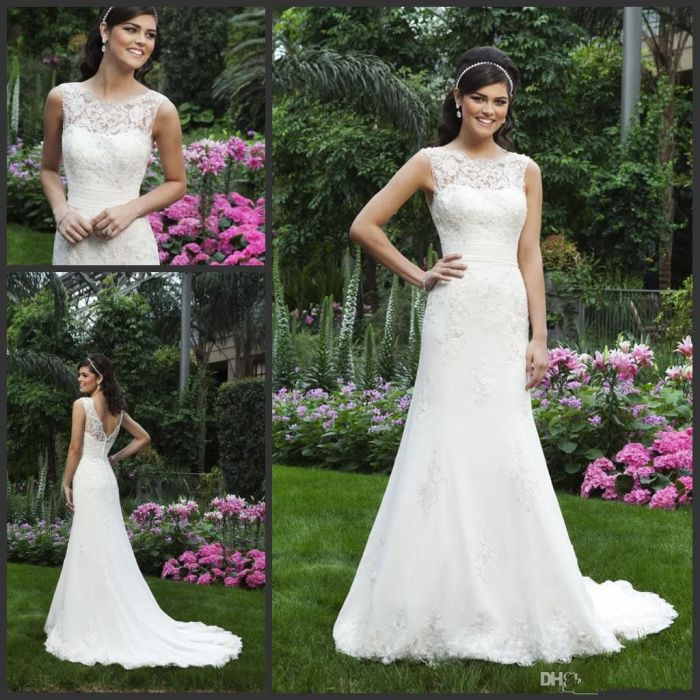 Affordable lace wedding dresses