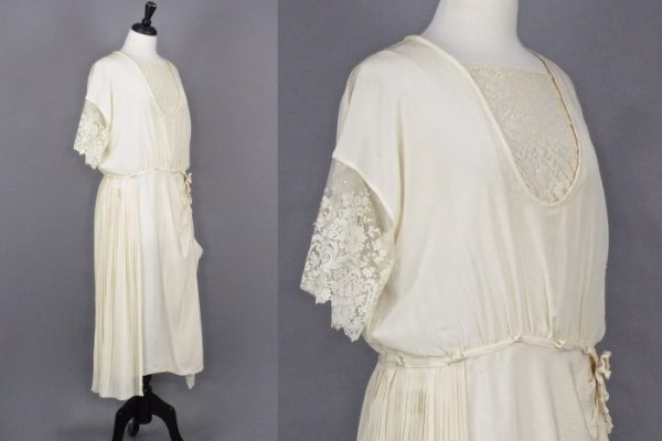 20s style wedding dress