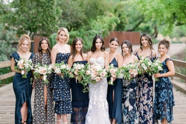 Navy blue wedding dresses