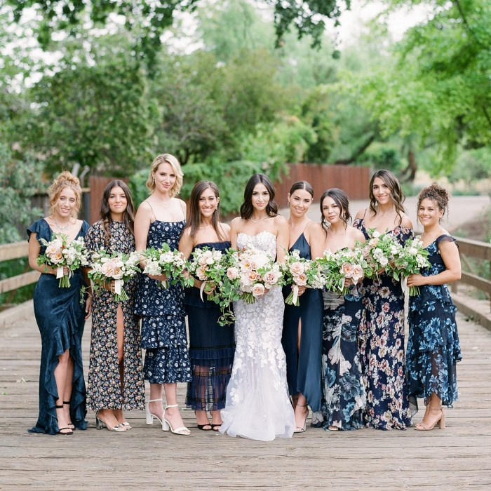 Navy blue wedding dresses