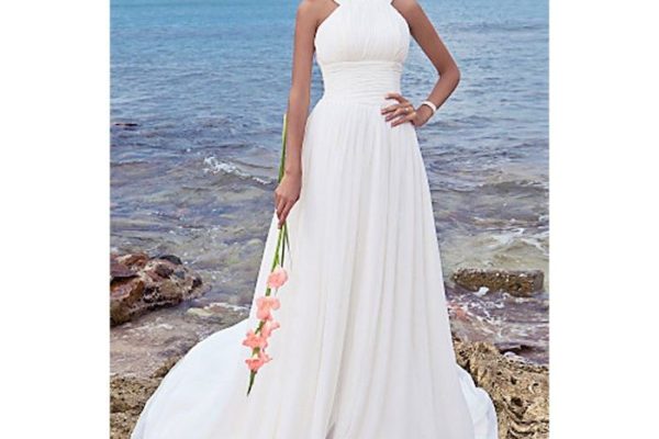 White beach wedding dresses