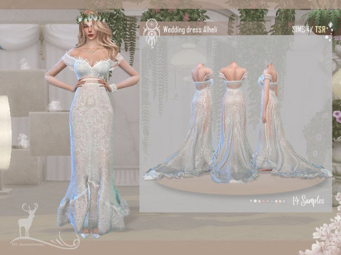 Wedding dress sims 4